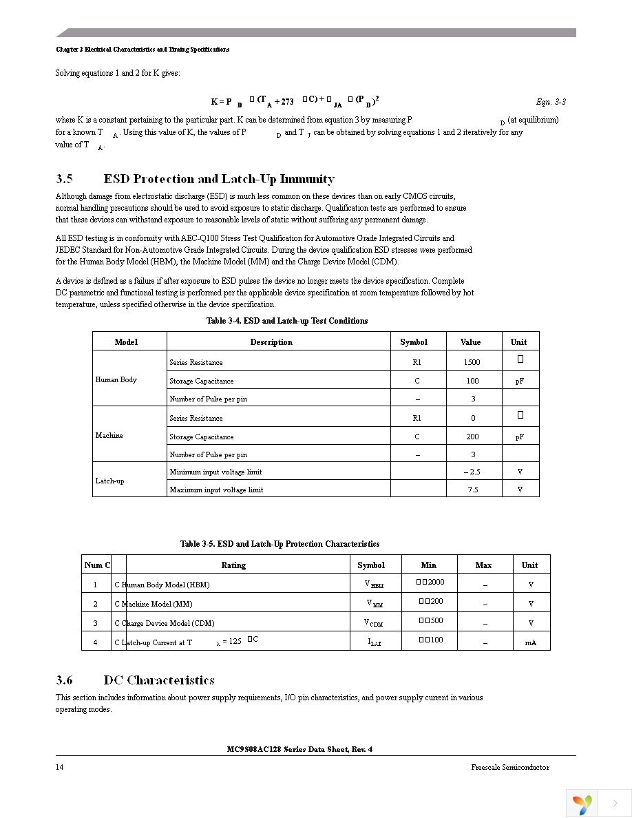 MC9S08AC128CFUE Page 16