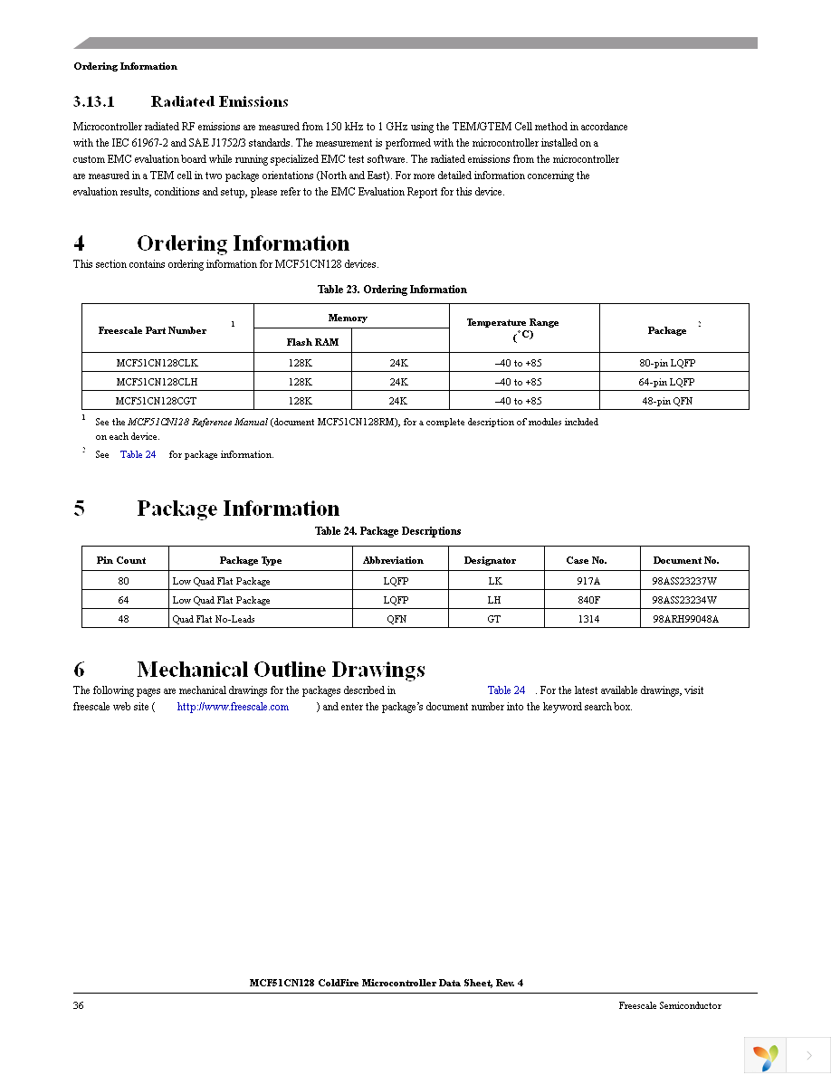 MCF51CN128CLK Page 38