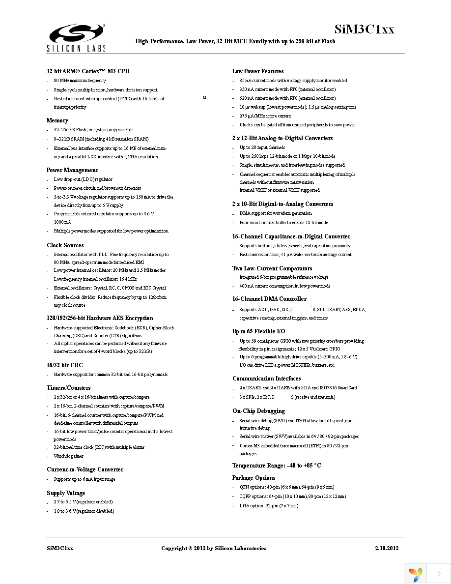 SIM3C167-B-GM Page 1