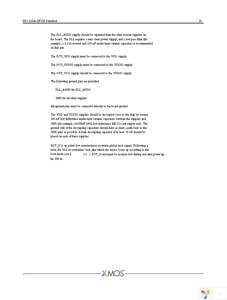 XS1-L02A-QF124-C5-THS Page 15