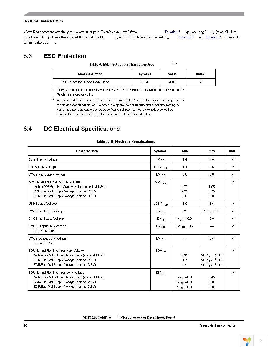 MCF5329CVM240 Page 18