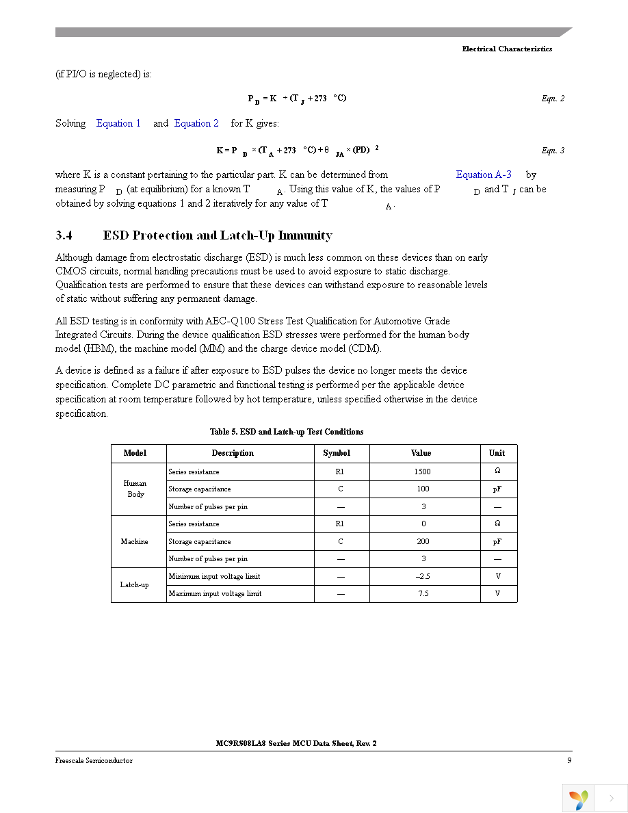 MC9RS08LA8CLF Page 11