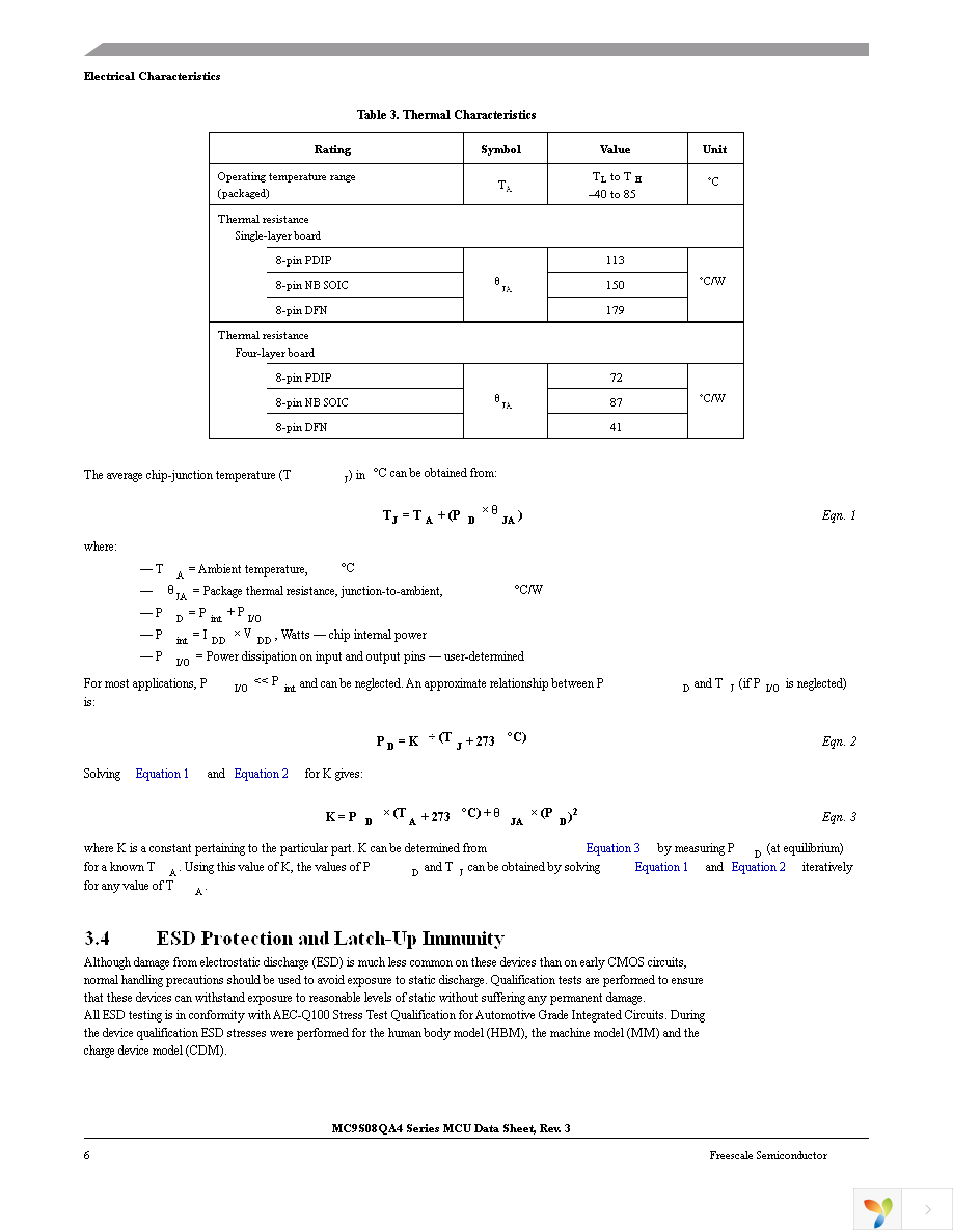 MC9S08QA4CDNE Page 6