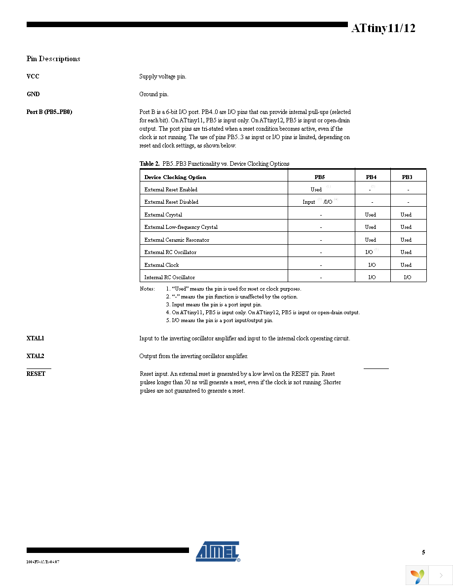 ATTINY12L-4SUR Page 5