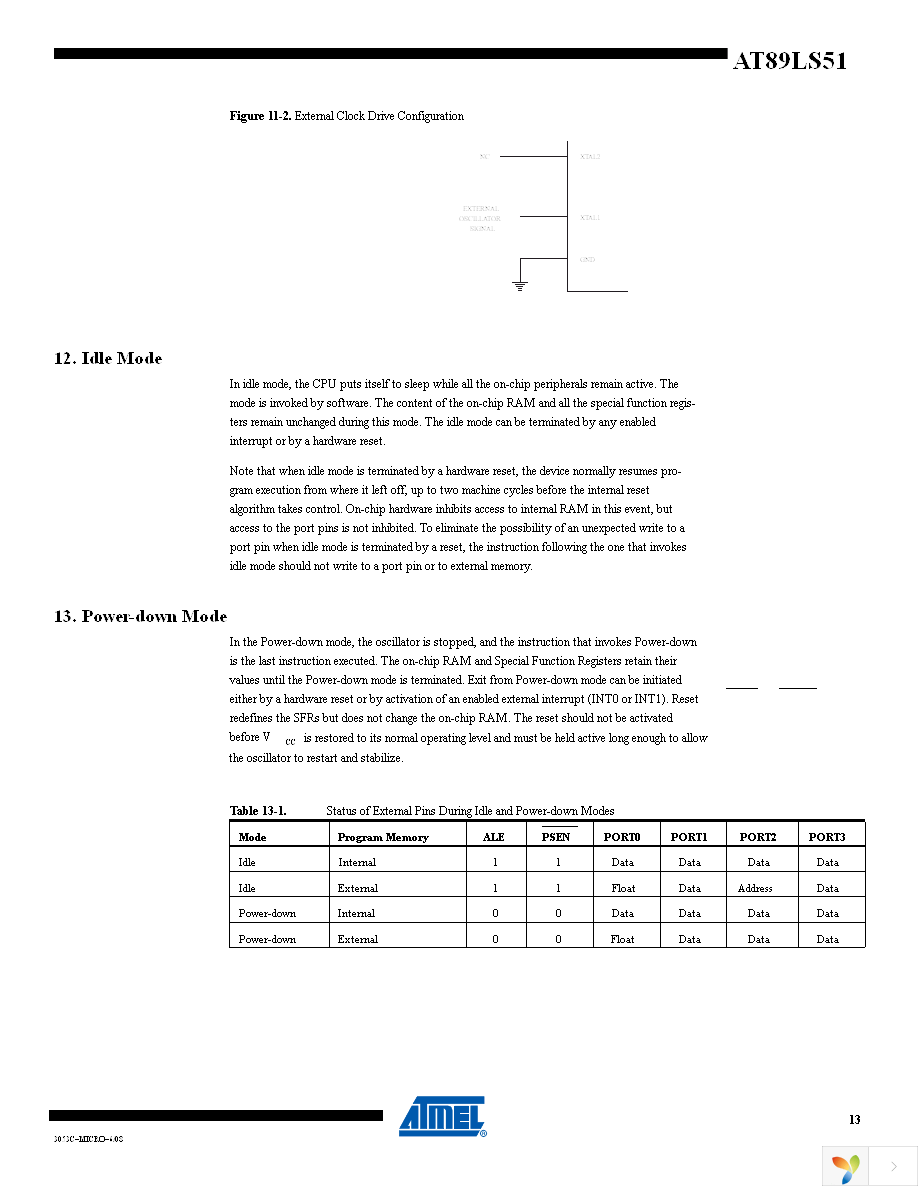 AT89LS51-16PU Page 13