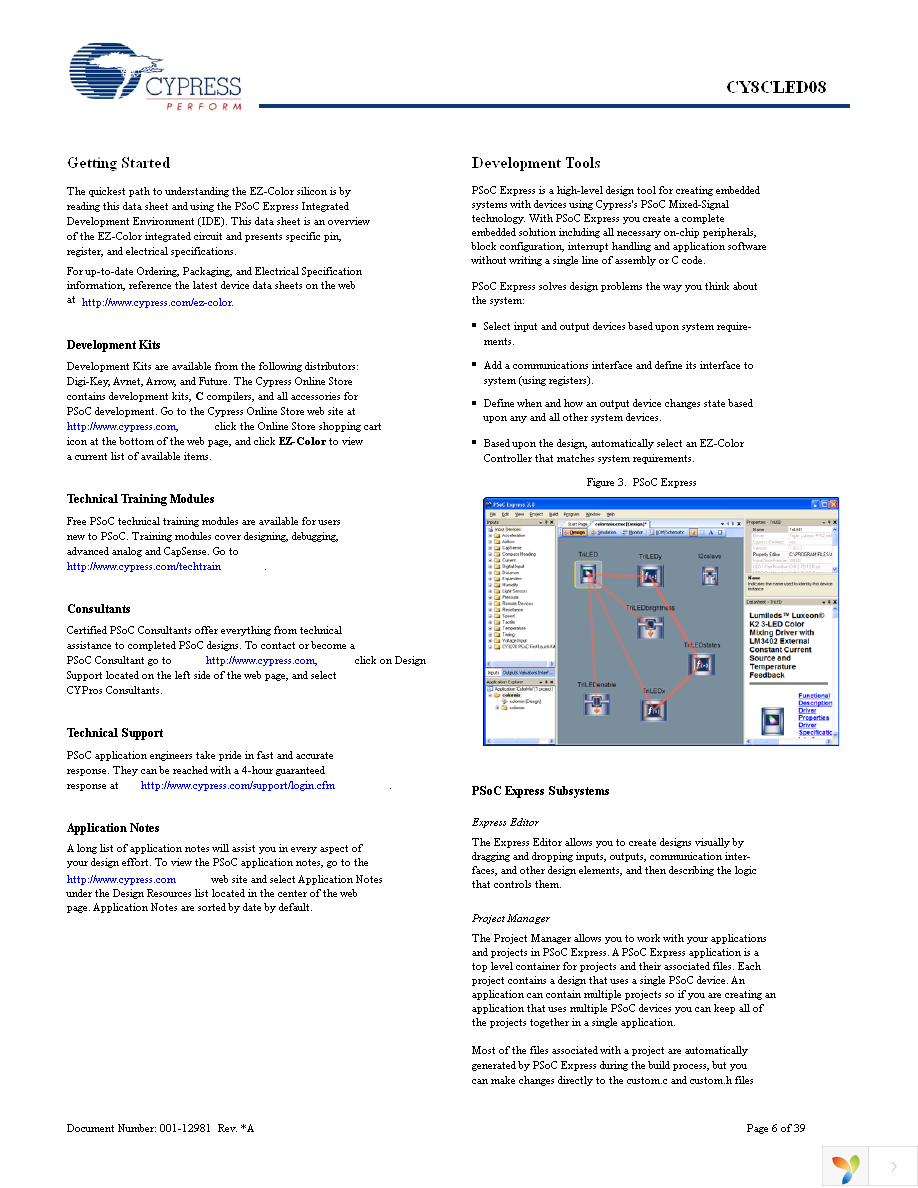 CY8CLED08-48LFXI Page 6