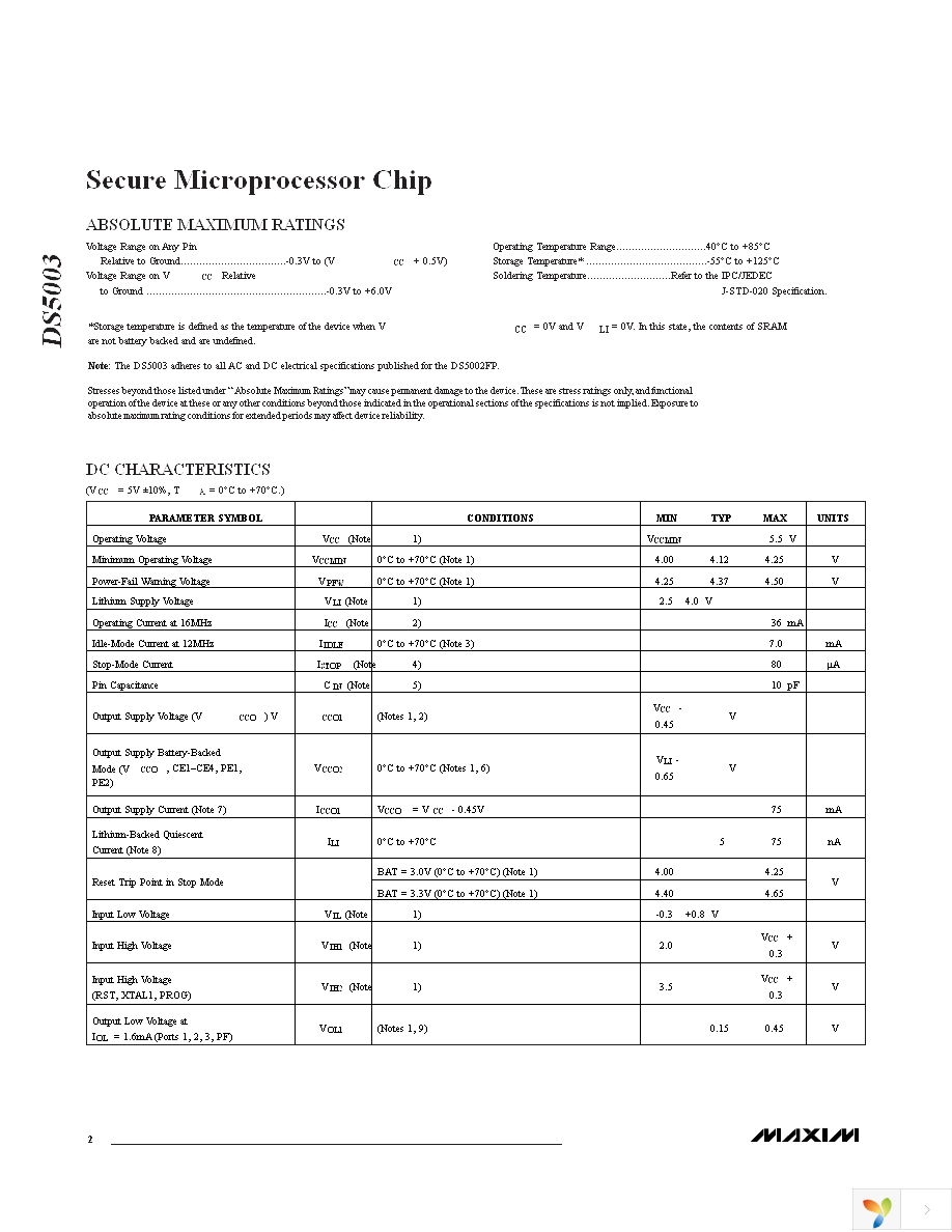 DS5003FPM-16+ Page 2