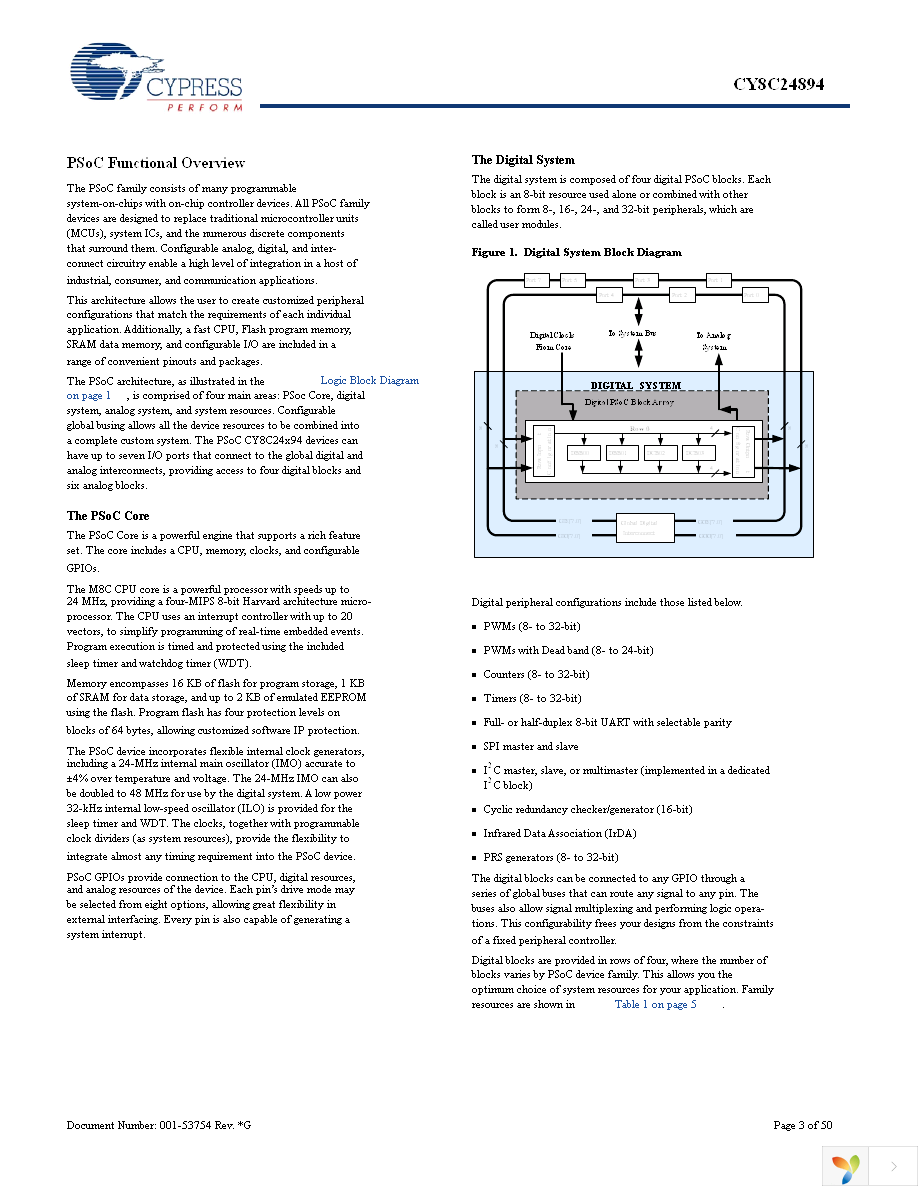 CY8C24894-24LFXA Page 3