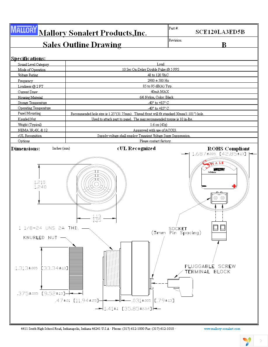 SCE120LA3ED5B Page 1