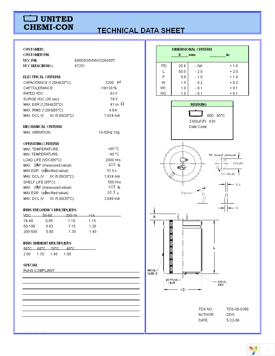 E80D630VNN332AQ50T Page 1