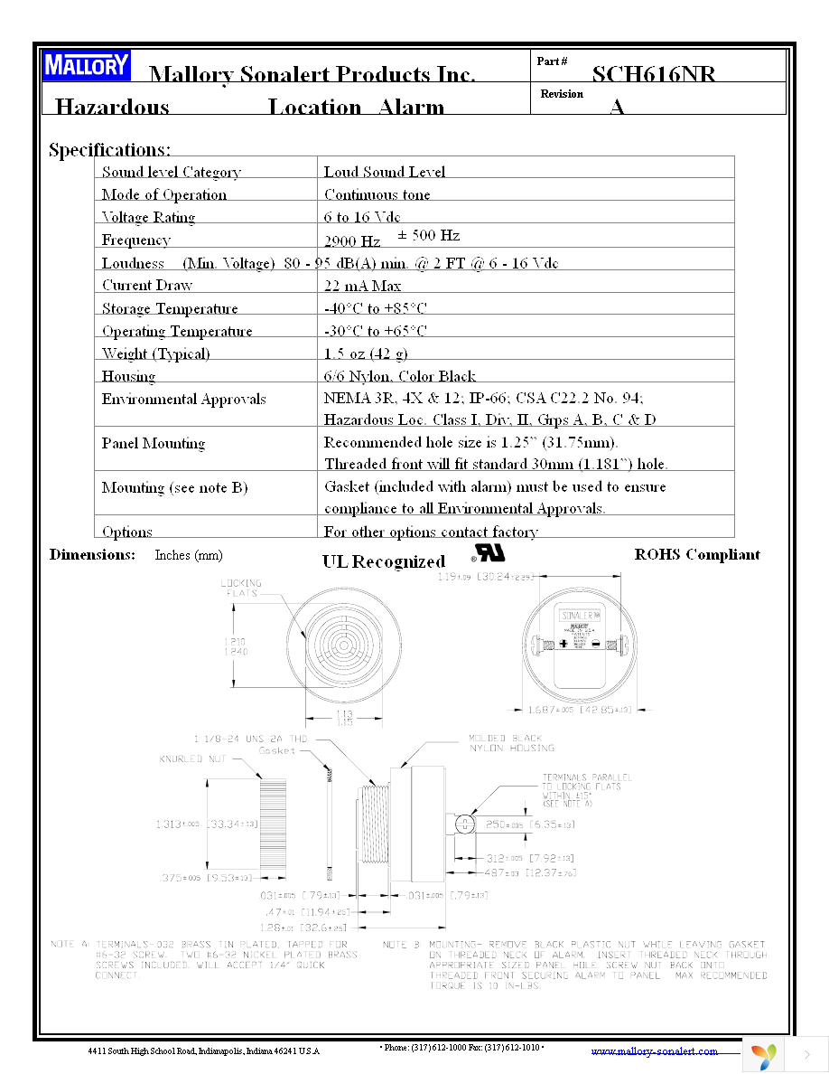 SCH616NR Page 1