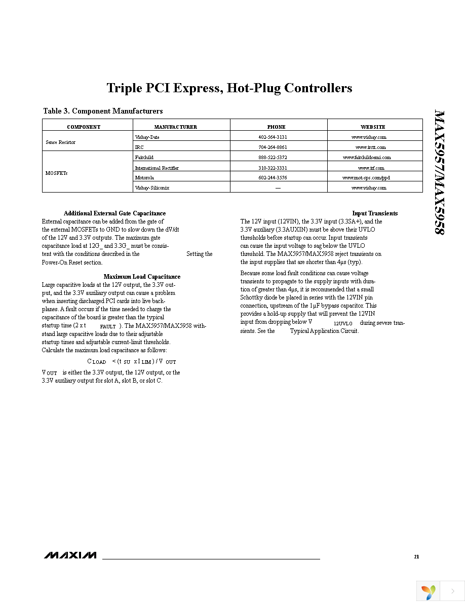 MAX5957AETN+ Page 21