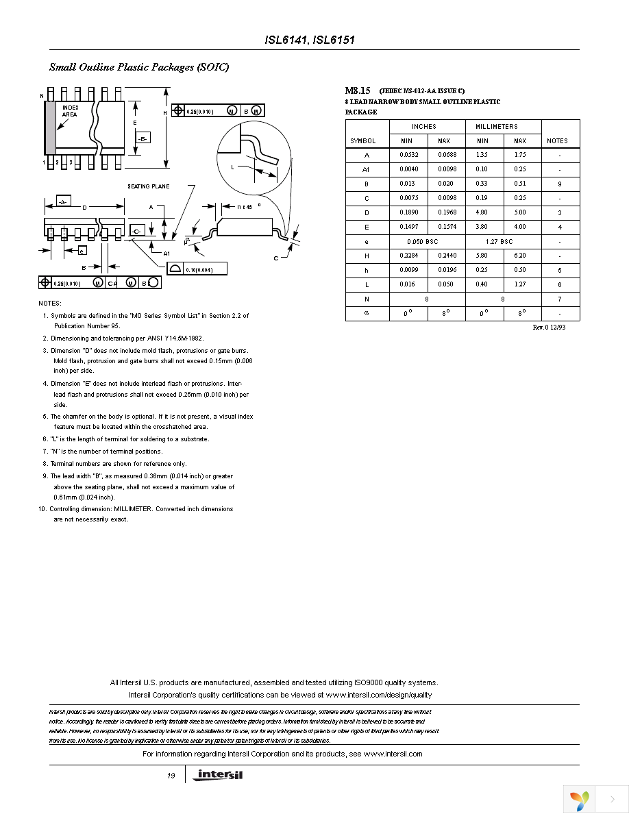 ISL6141CBZA-T Page 19