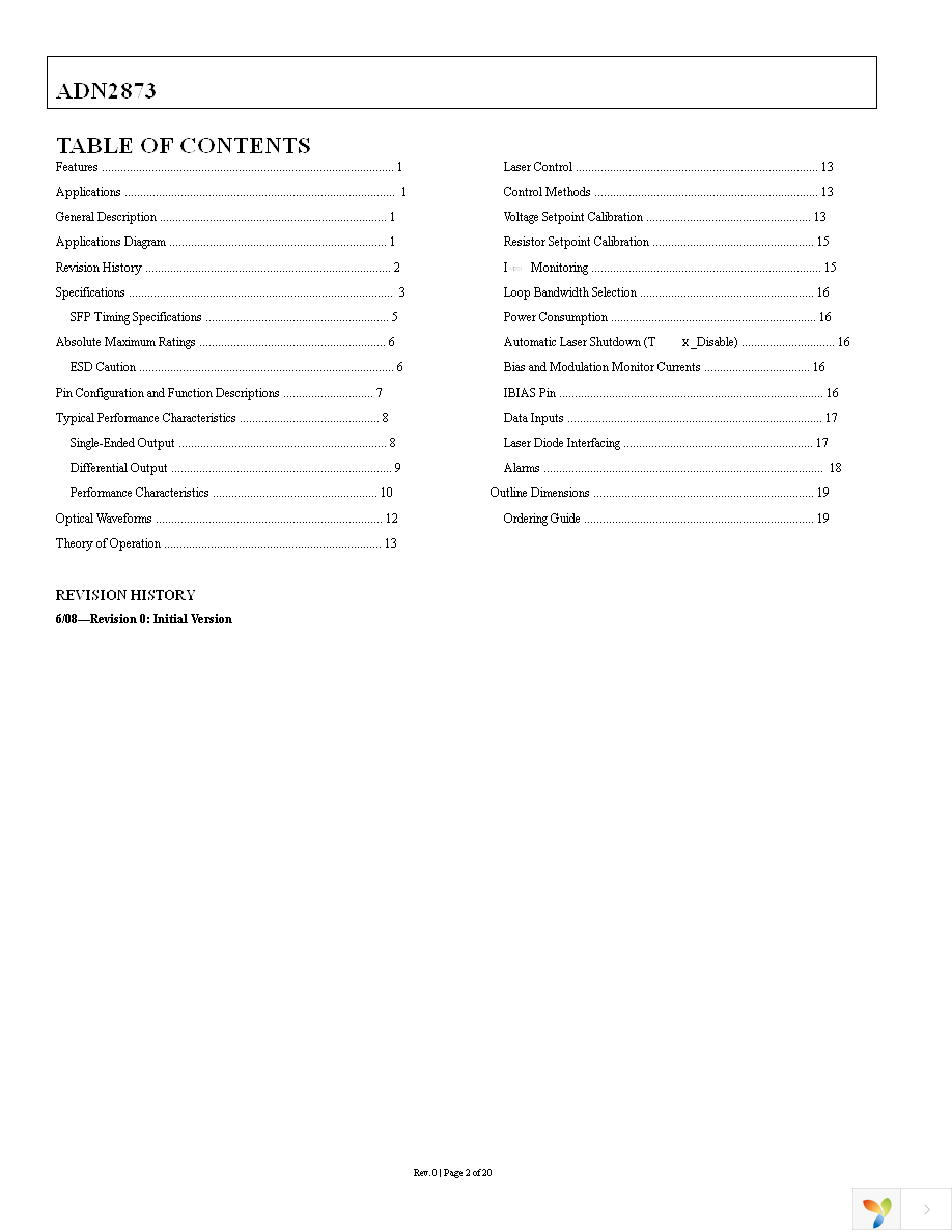 ADN2873ACPZ Page 2