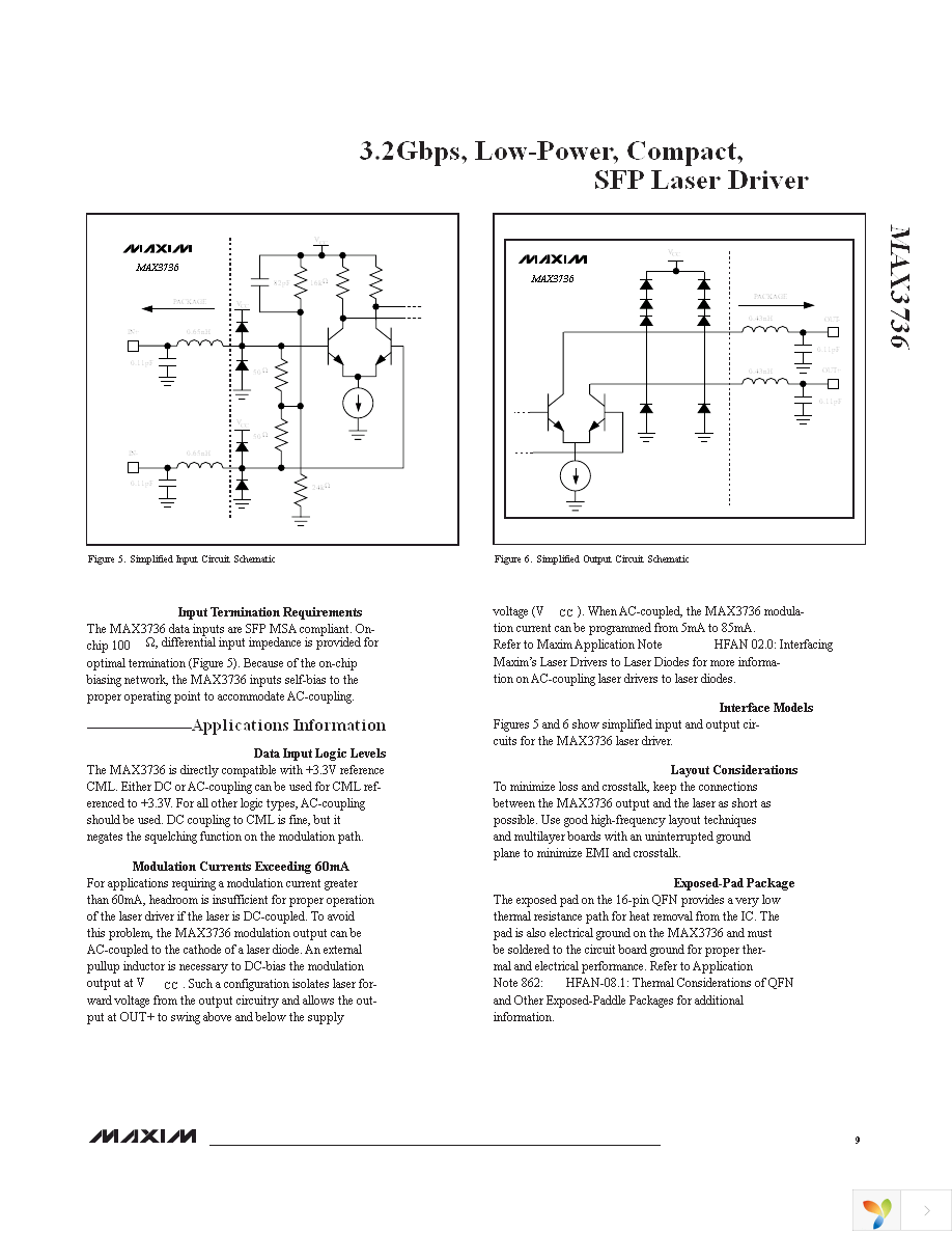 MAX3736ETE+ Page 9