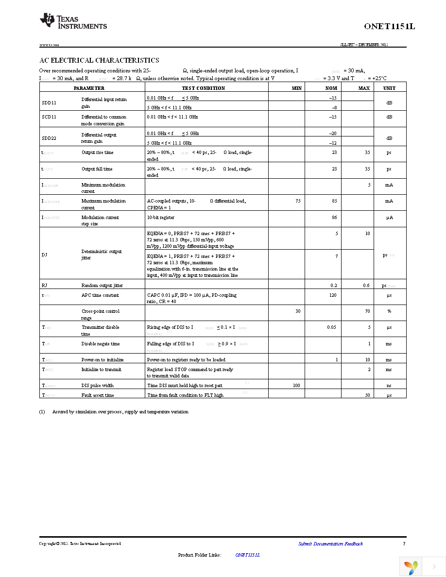 ONET1151LRGET Page 7