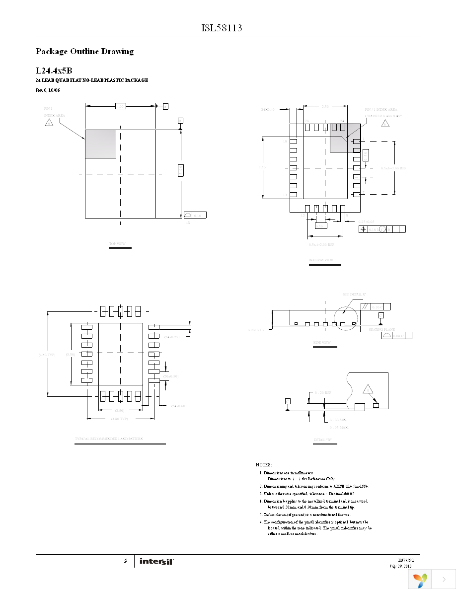 ISL58113CRZ-T13 Page 9