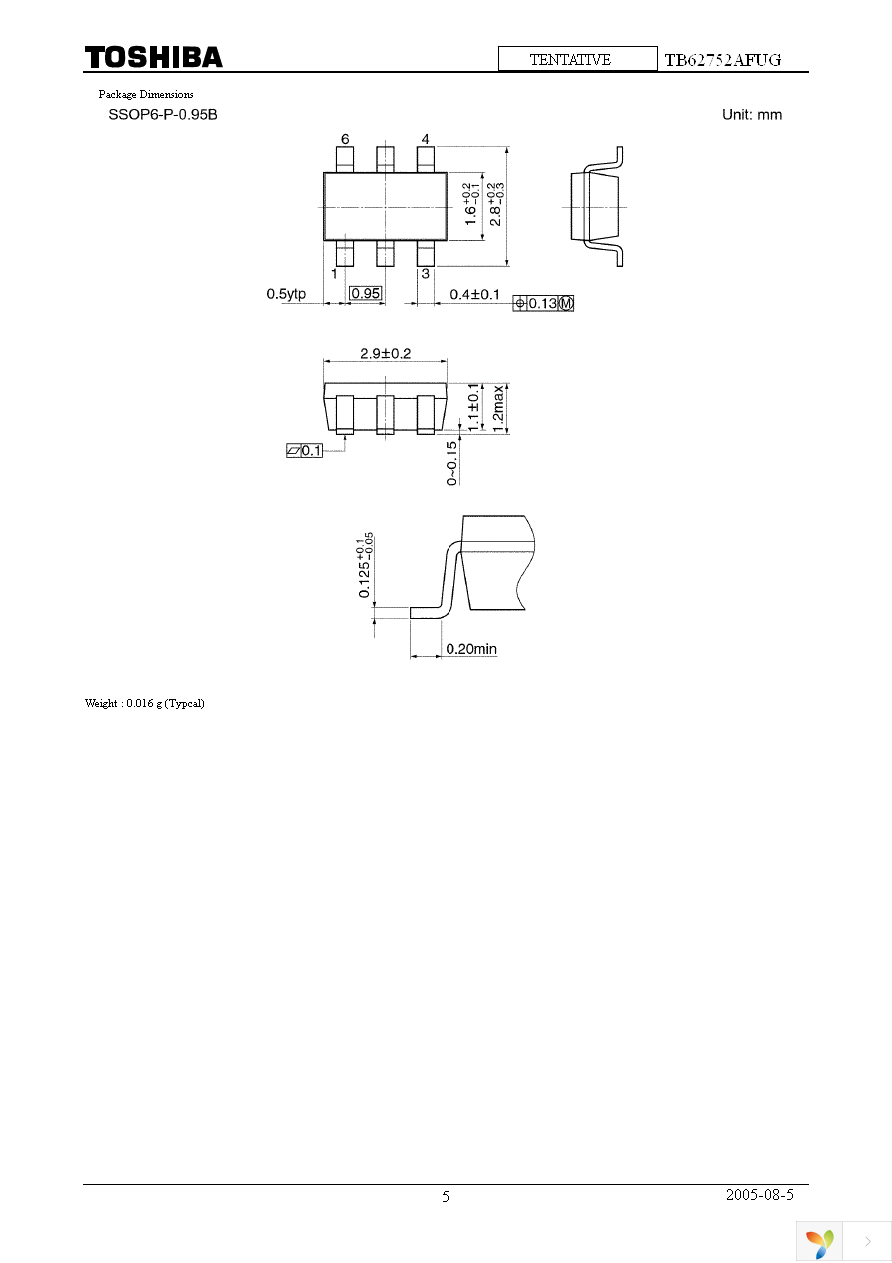 TB62752AFUG,EL Page 5