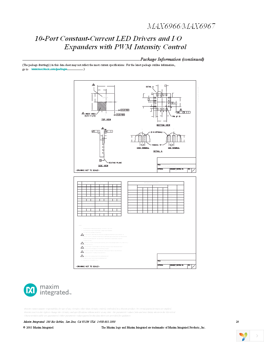 MAX6966ATE+ Page 29