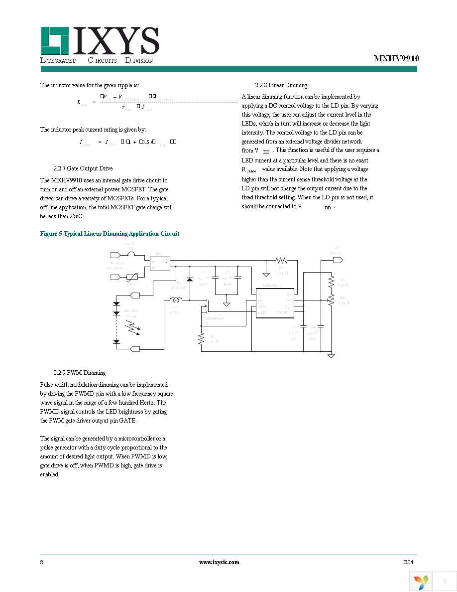 MXHV9910BTR Page 8