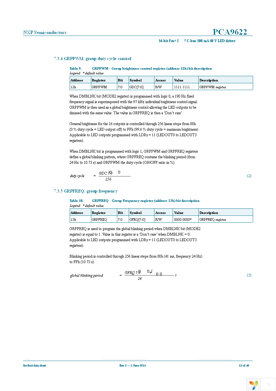 PCA9622DR,118 Page 13