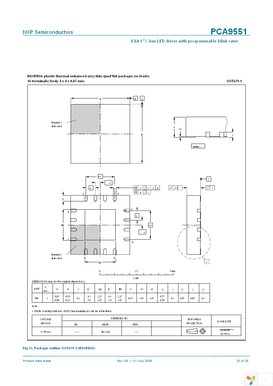 PCA9551PW,112 Page 20