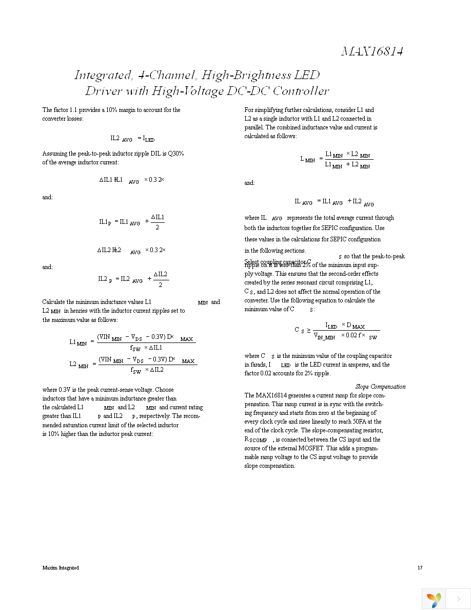 MAX16814ATP+ Page 17