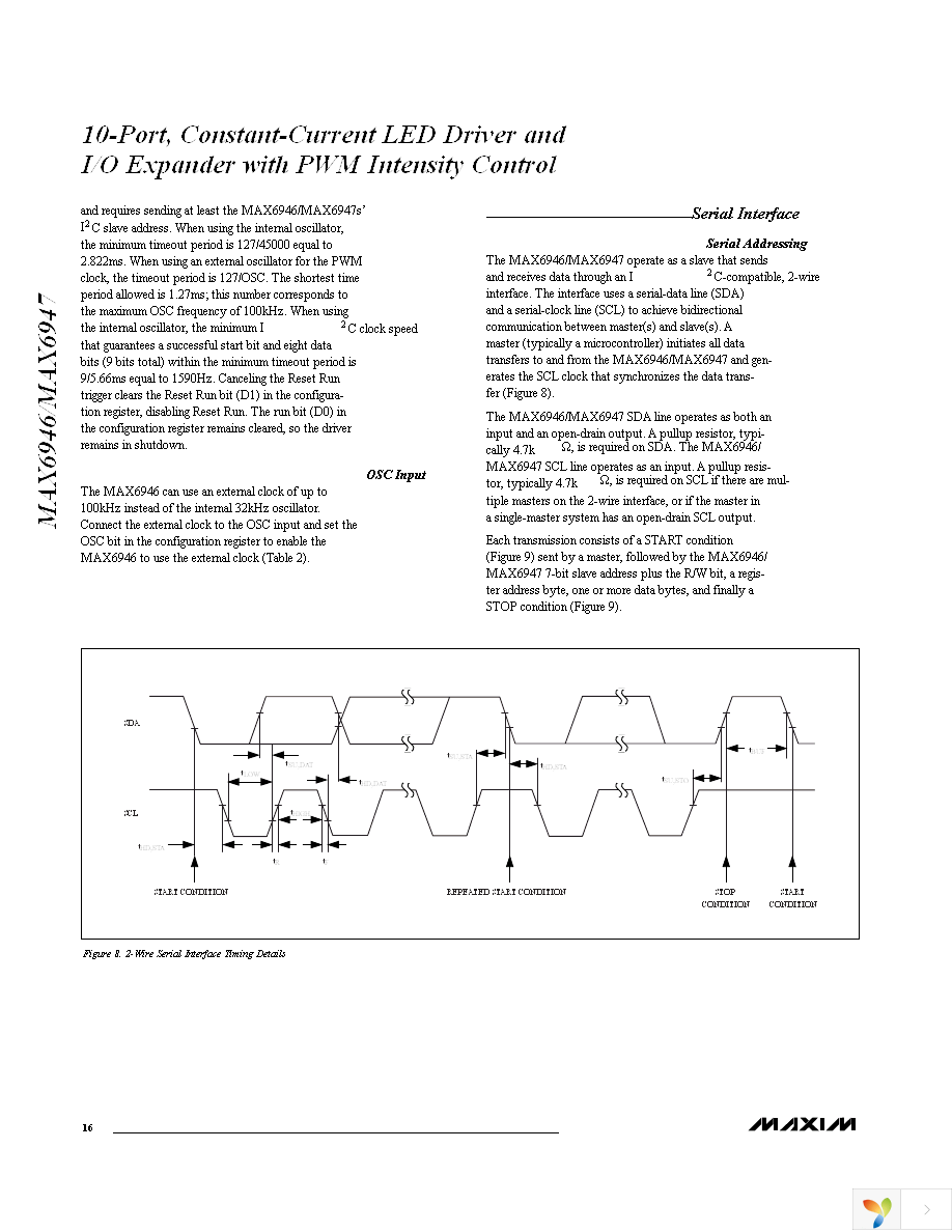 MAX6947ATE+ Page 16