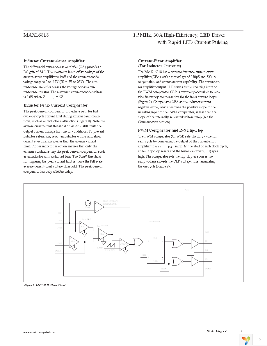 MAX16818ATI+ Page 17