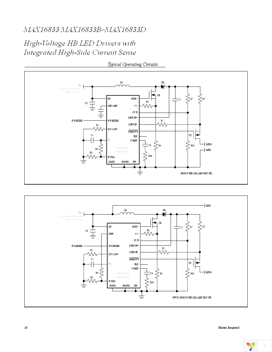 MAX16833AUE+ Page 20