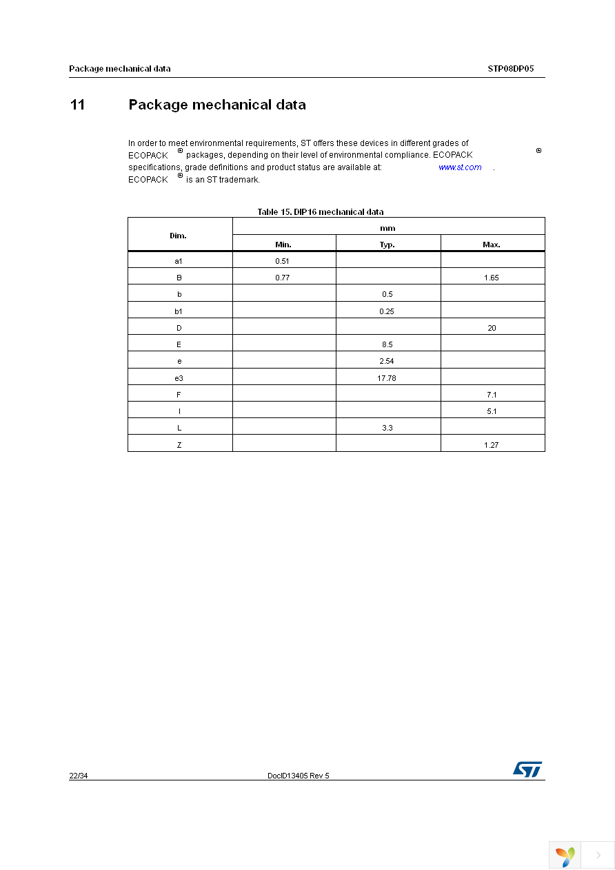 STP08DP05XTTR Page 22