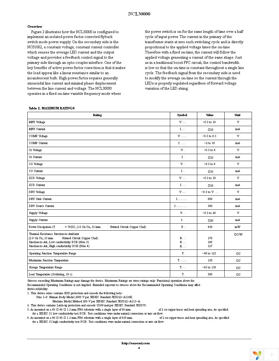 NCL30000DR2G Page 4