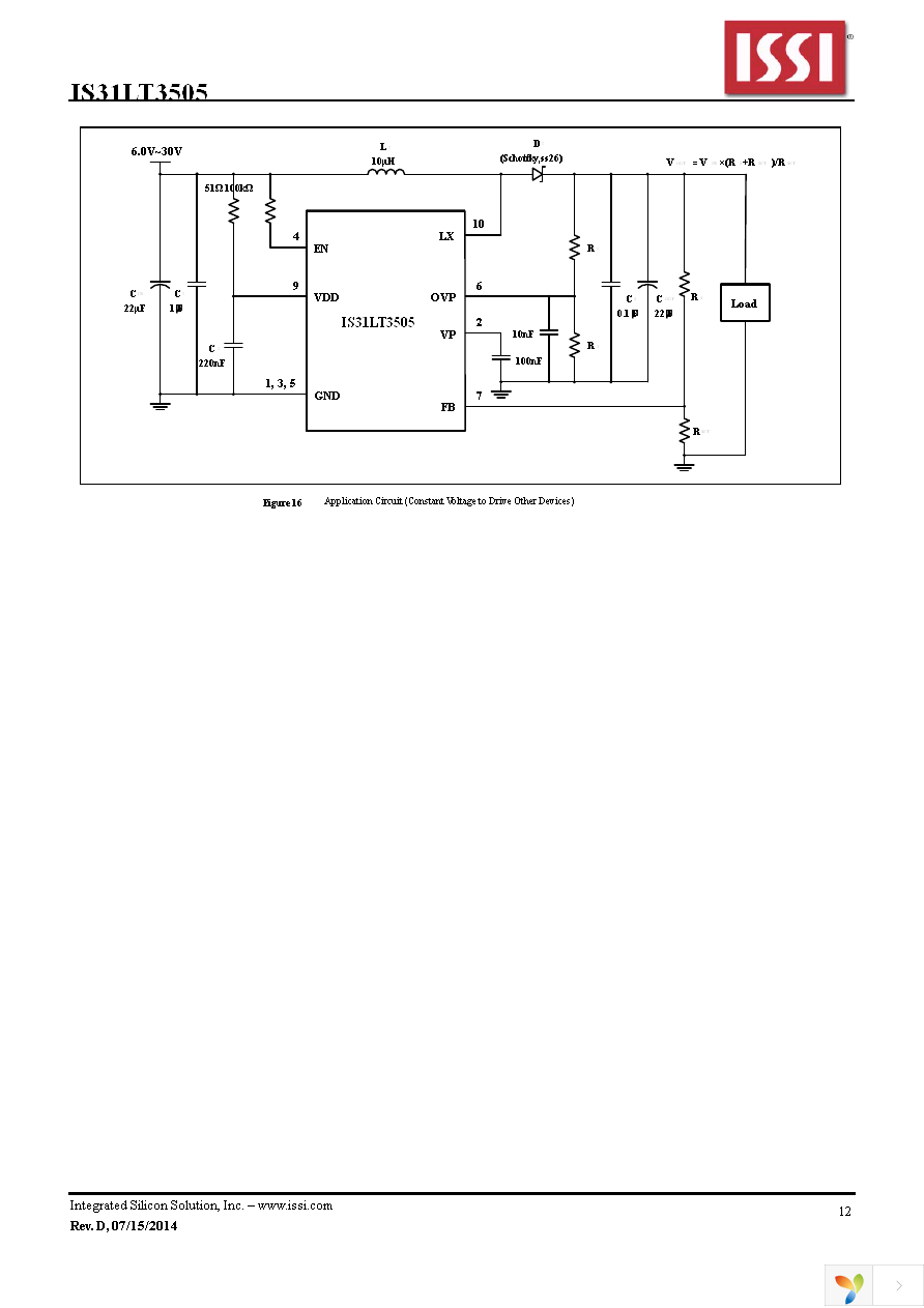 IS31LT3505-SLS2-TR Page 12