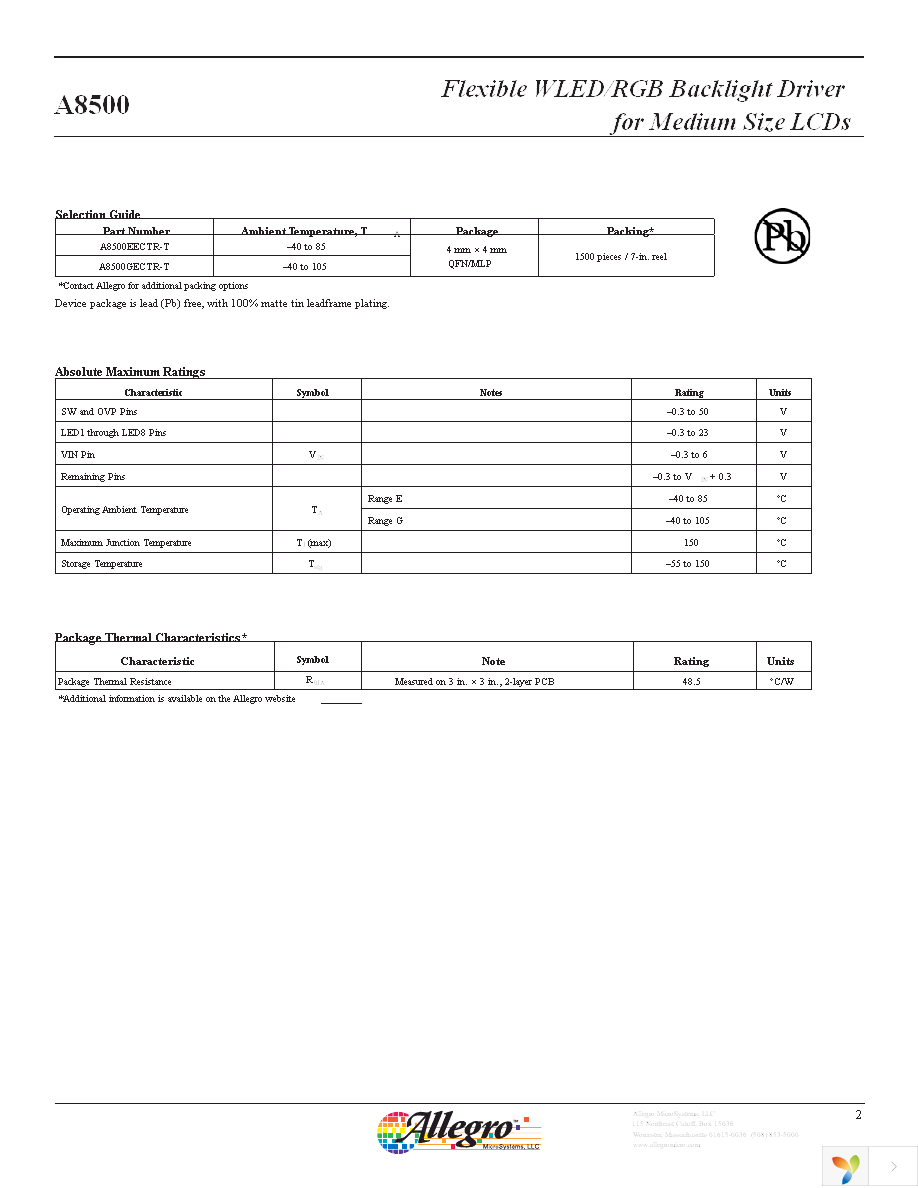 A8500EECTR-T Page 2