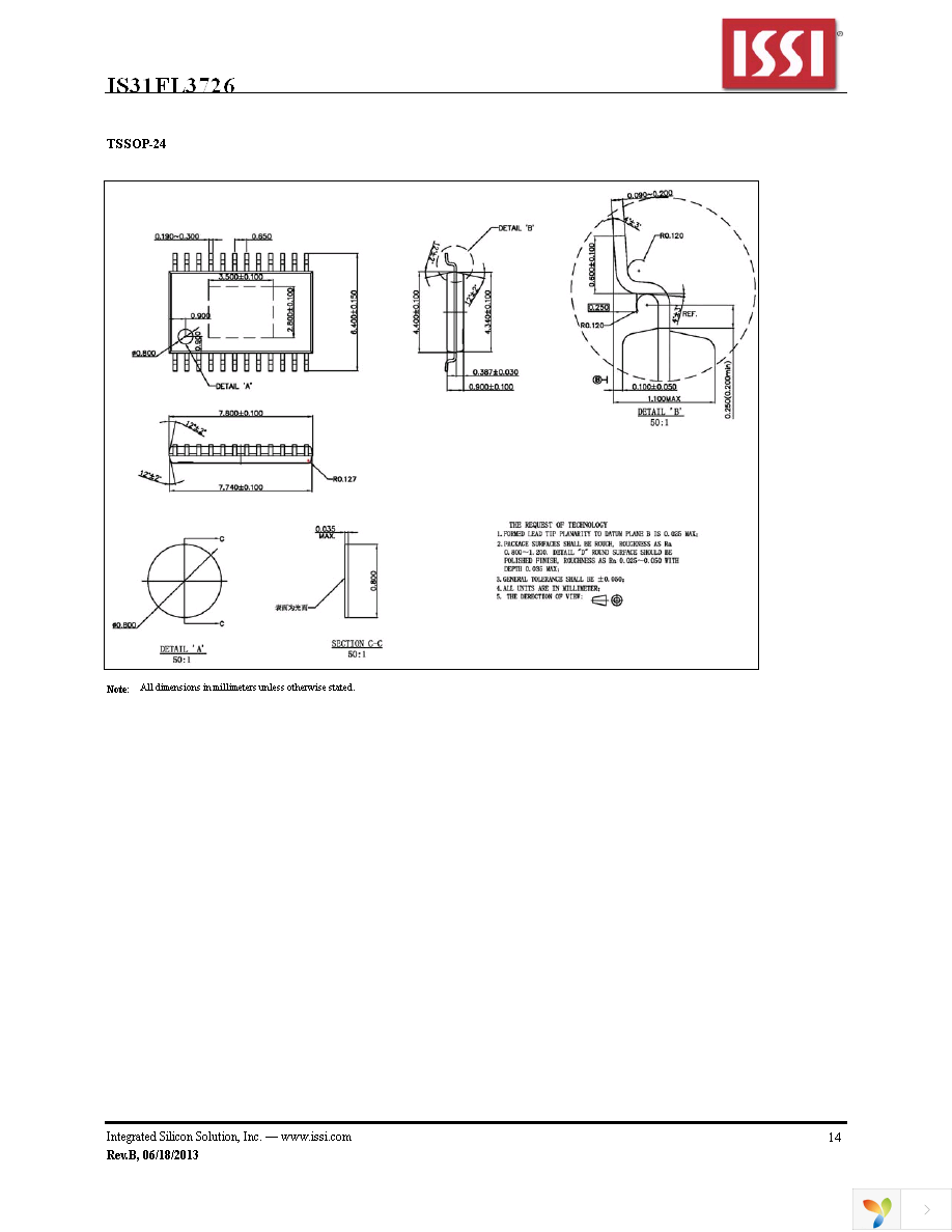 IS31FL3726-QFLS2-TR Page 14