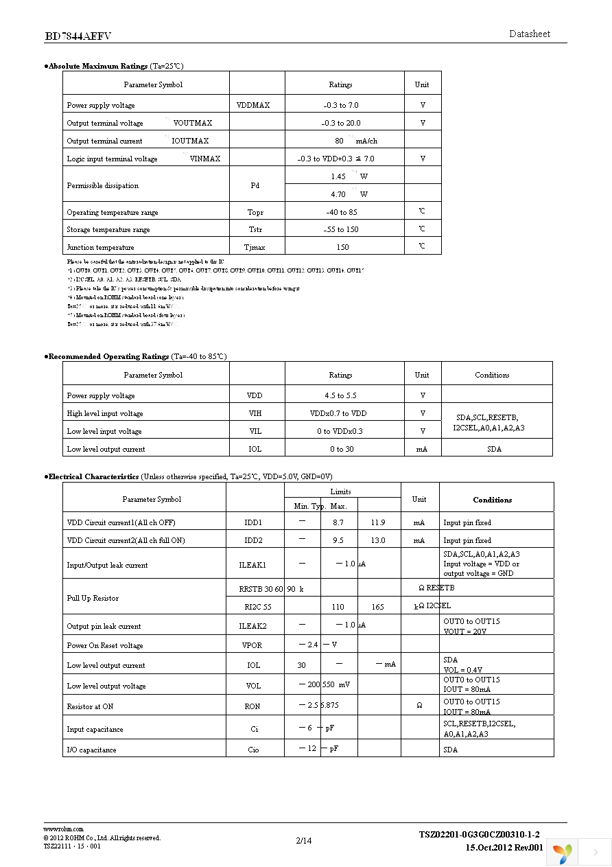 BD7844AEFV-E2 Page 2