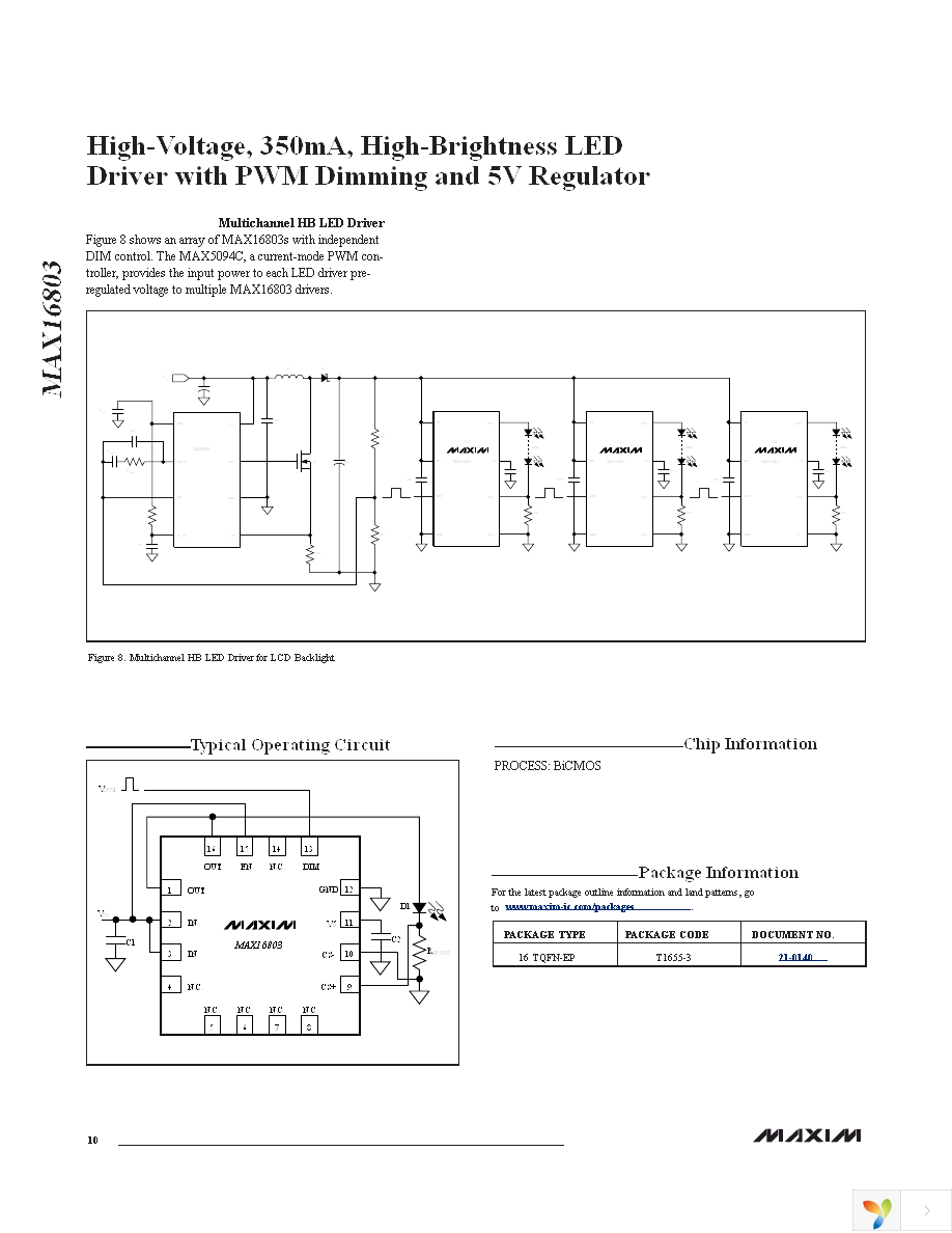 MAX16803ATE+T Page 10