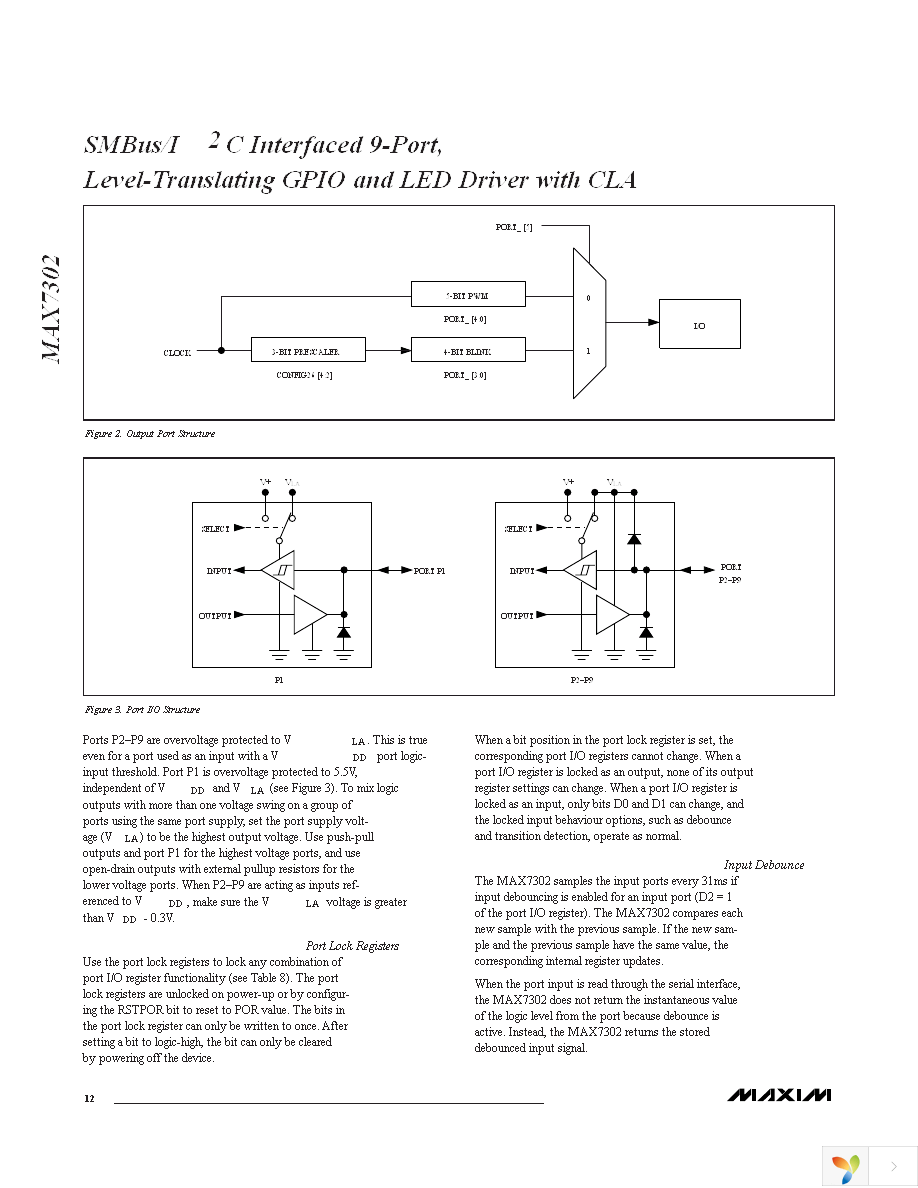MAX7302AEE+ Page 12