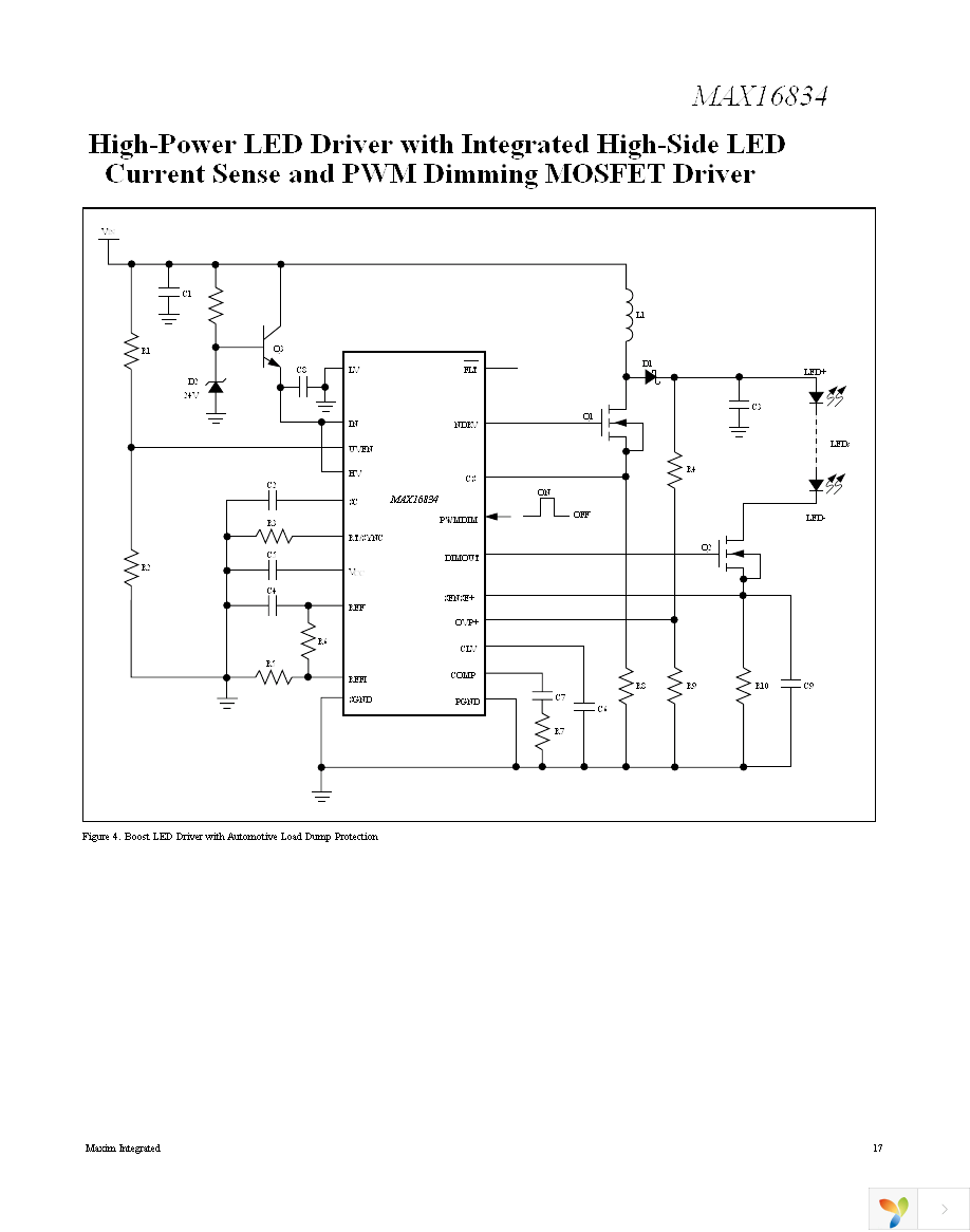 MAX16834AUP+ Page 17