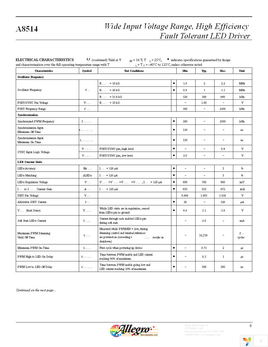 A8514KLPTR-T Page 6