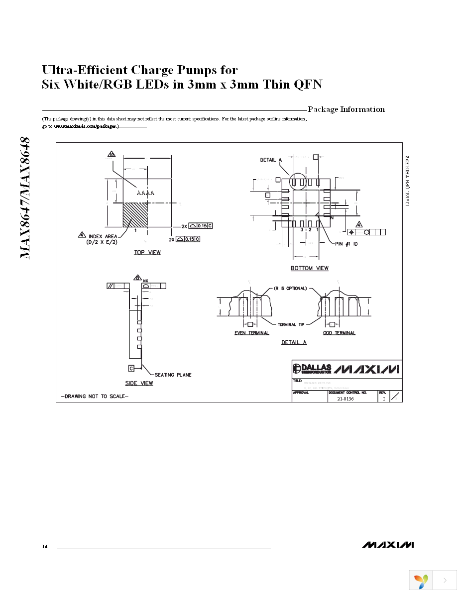 MAX8647ETE+ Page 14