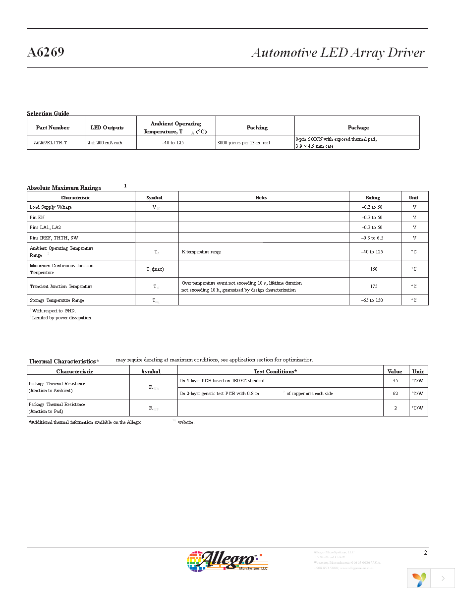 A6269KLJTR-T Page 2