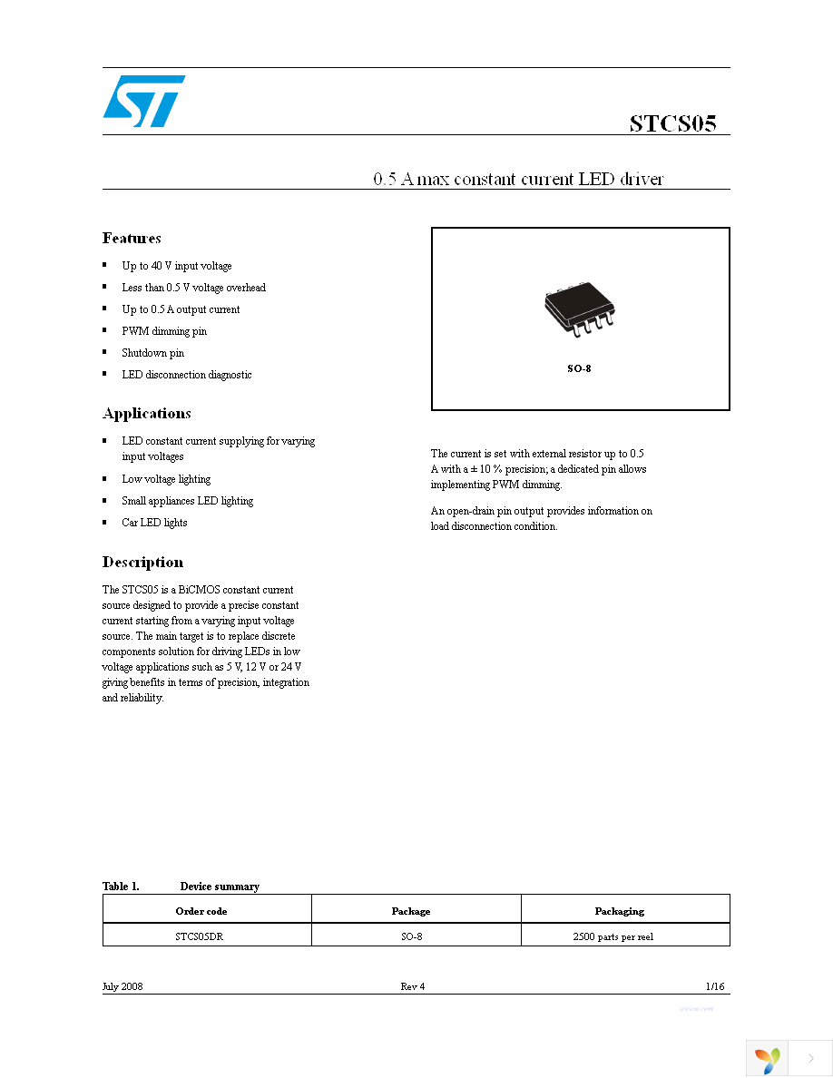 STCS05DR Page 1