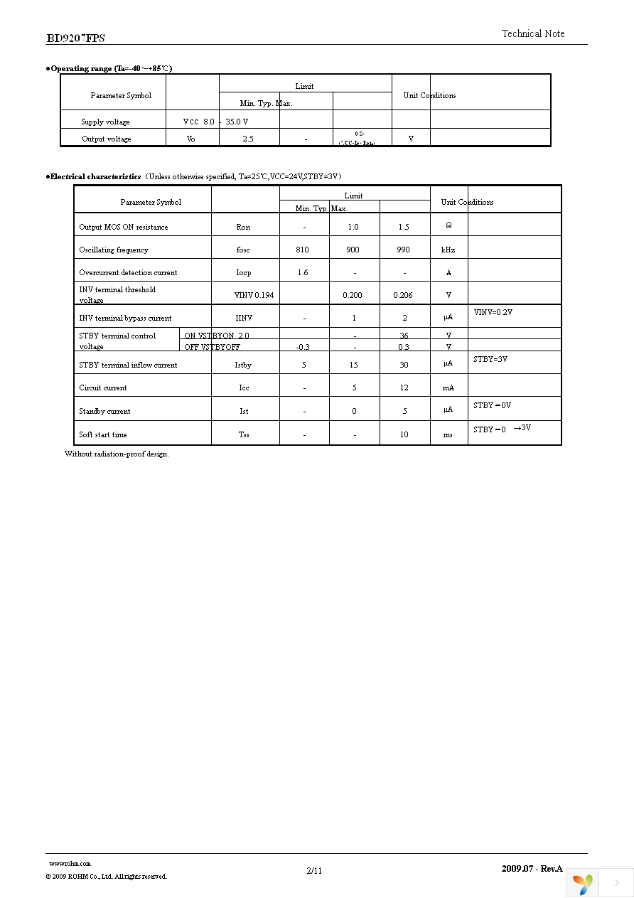 BD9207FPS-E2 Page 2