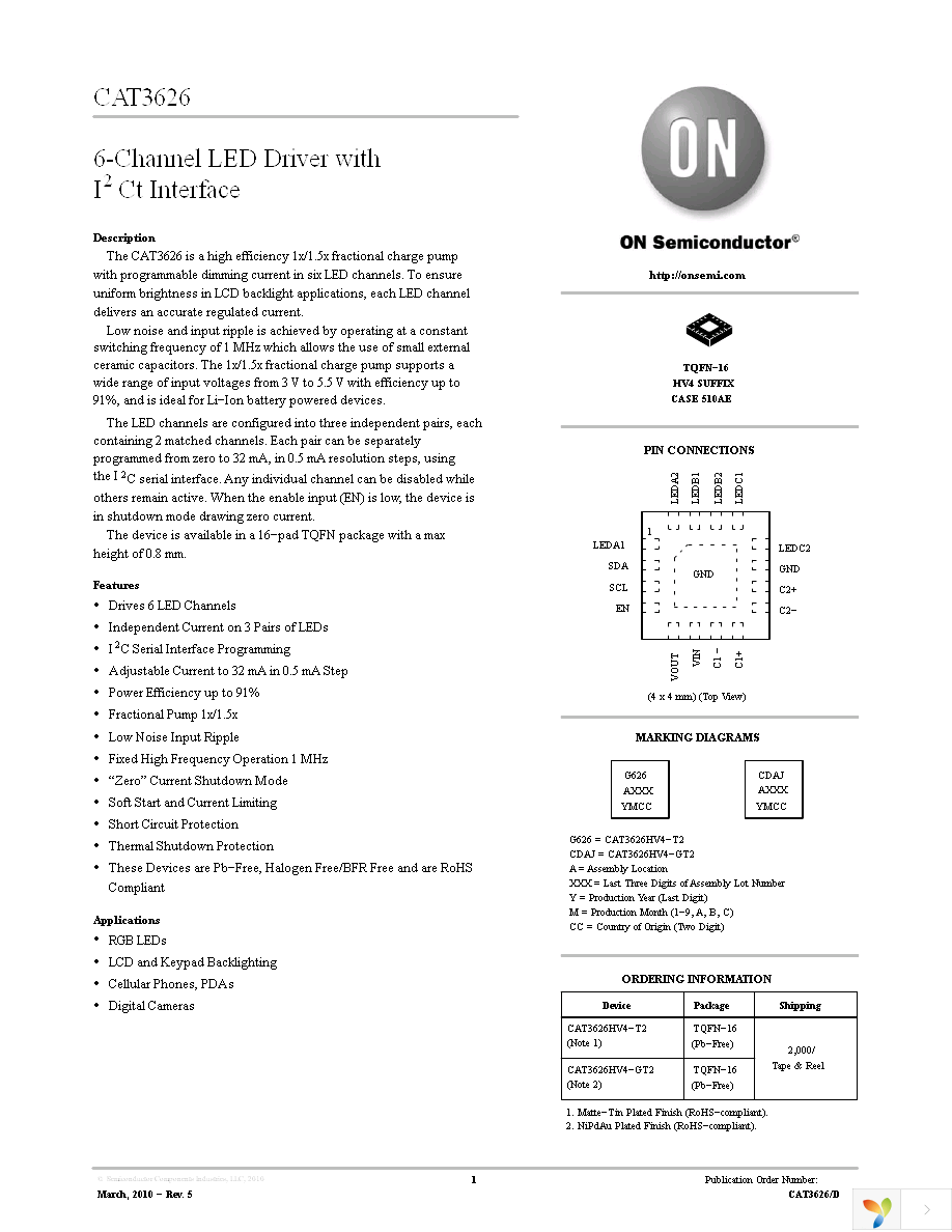 CAT3626HV4-GT2 Page 1