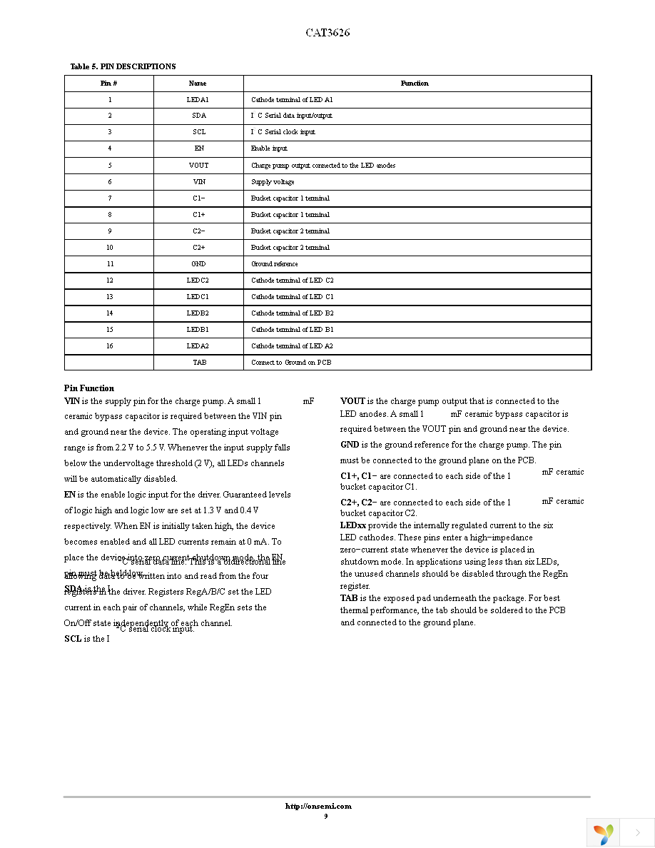 CAT3626HV4-GT2 Page 9