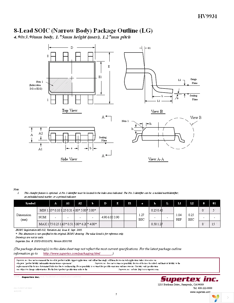 HV9931LG-G Page 7