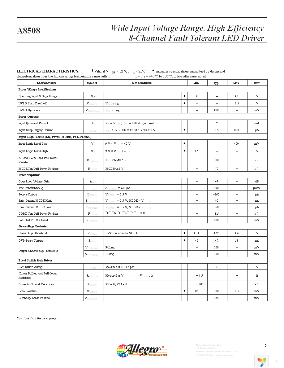 A8508GLPTR-T Page 5