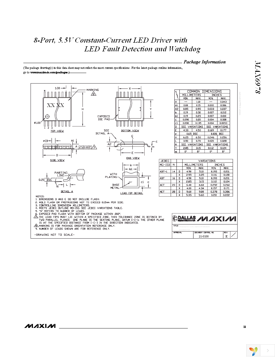 MAX6978AUE+ Page 11