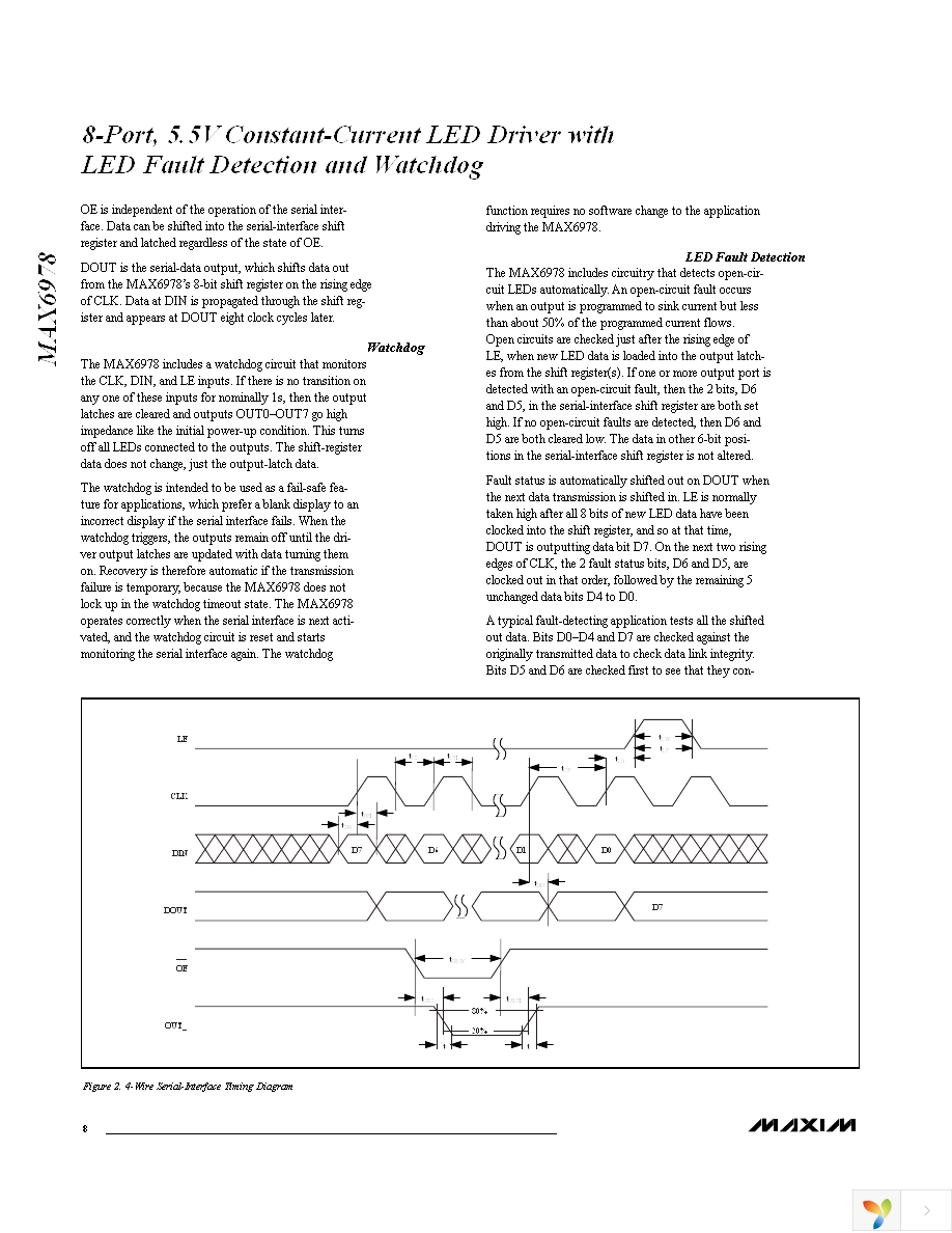 MAX6978AUE+ Page 8